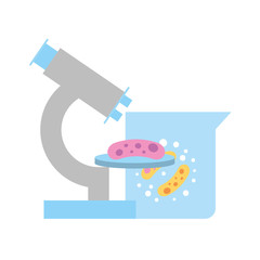 microscope flask bacteries chemistry laboratory