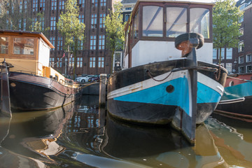 Fototapeta na wymiar Dutch Working Boats