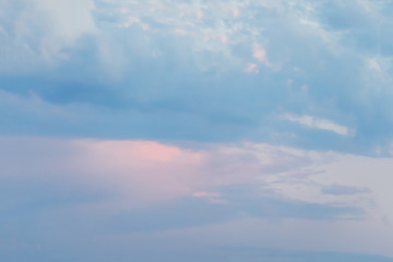 clouds on the blue sky