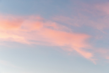 clouds on the blue sky