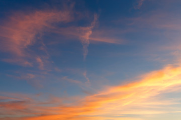 Fototapeta na wymiar clouds on the blue sky