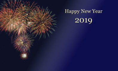 Brillantfeuerwerk zu Neujahr 2019