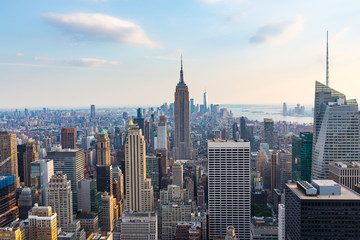 Naklejka na ściany i meble Manhattan - View from Top of the Rock - Rockefeller Center - New York