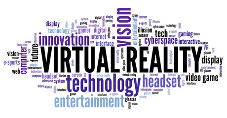 Obraz premium VR word cloud
