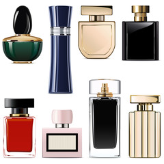 Vector Modern Perfume Icons