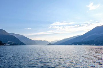 Lake Como at sunset