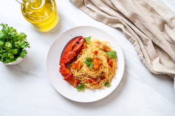 Pasta all'astice or Lobster spaghetti