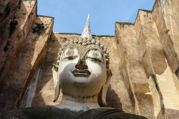 Fototapeta na wymiar Buddha in Sukhothai Province Thailand. Wat Srichum in Sukhothai Historical Park is a historic site.