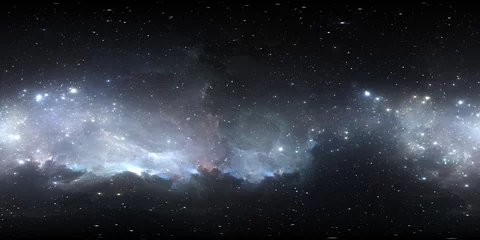 Virtual-Reality-Umgebung 360 HDRI-Karte. Raum gleichwinklige Projektion, sphärisches Panorama. Weltraumnebel mit Sternen © Peter Jurik
