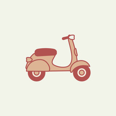 Scooter Isolated Vector Illustration