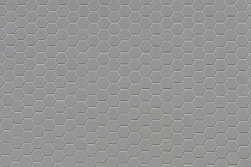 Fototapeta na wymiar A simple white texture pattern of hexagons as a background