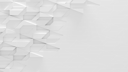 Fototapeta premium White Abstract Background With Space For Text (3D Illustration)