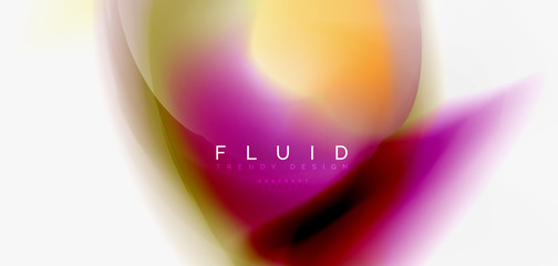 Mixing liquid color flow abstract background. Trendy abstract layout template for business or technology presentation, internet poster or web brochure cover, wallpaper