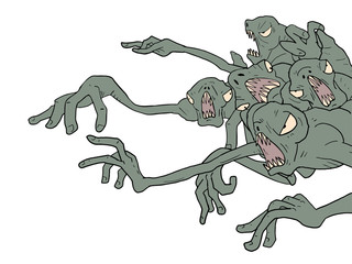 Halloween monster draw