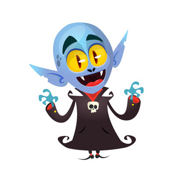 Cartoon Vampire character illustration clipart