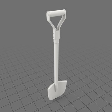 Shovel with long handle
