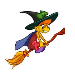 Illustration of a Kid Dressed as a Witch