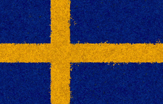 Illustraion of Swedish Flag