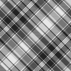 Gray check fabric texture seamless pattern