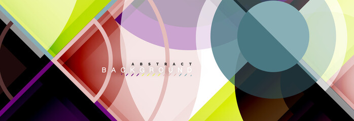 Fototapeta premium Vector fantastic circle modern geometric background template
