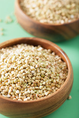 raw green buckwheat healthy ingredient
