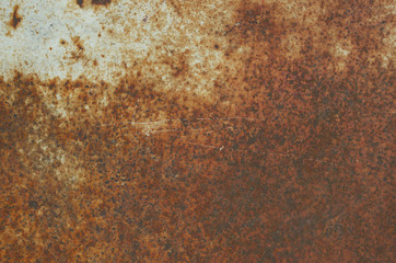 Texture of rusty metal surface with scratches.Grungy background.