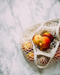 fresh nectarines from the market