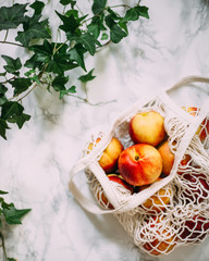 fresh nectarines from the market