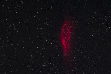The California Nebula in the constellation Perseus as seen from Mannheim in Germany.