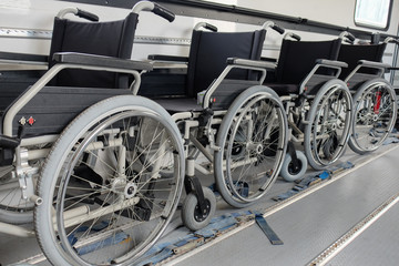 wheelchair travel and tourism , wheelchairs are abreast ready for the carriage of passengers with...