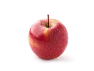 red apple on a white background
