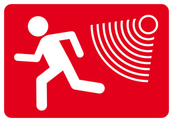 vss79 VideoSurveillanceSign vss - ks408 Kombi-Schild - Einbruchschutz für Ihr Eigentum (Bewegungsmelder) - english - burglar proofing your property (motion detector) - DIN A3 A4 A5 A6 poster - g6606