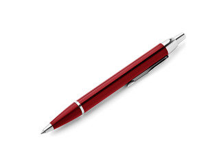 Red pen isolated on white background