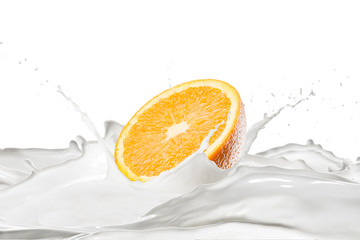 Orange and Milk Splash