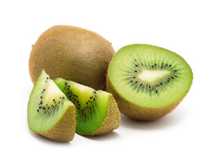 Kiwi fruit isolated on white background