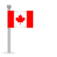 Fototapeta na wymiar Canada flag vector icon.