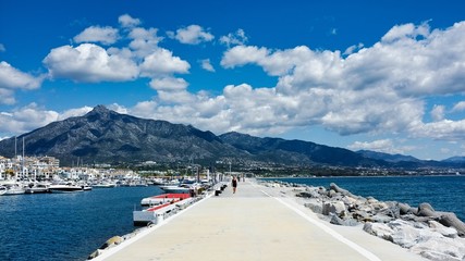 Puerto Banus Spain Sierra Blanca Sea Port