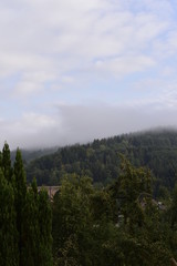 landschaft, wald, berg, natur, himmel, herbst, baum, nebel, berg, cloud, green, fall, blau, cloud, sommer, hills, anblick, wetter, schön, -täler, holz, anreisen, landschaft