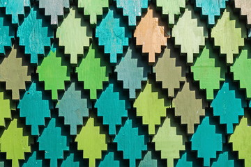 Color Lemech-old Russian method of roofing. Russian wooden architecture.