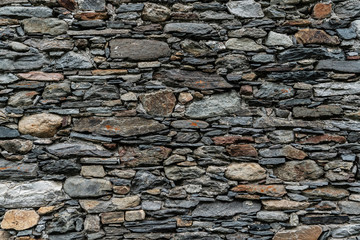 Alter Handgemachte Steinmauer