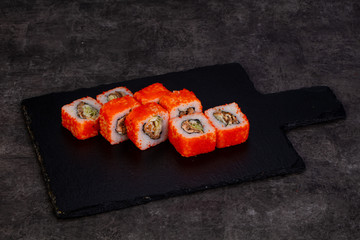 Japanese roll with eel