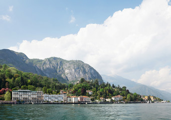 Fototapeta na wymiar Sunny Lake Como landscape