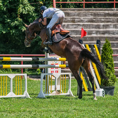 Naklejka premium Novi Sad, Serbia - July 29, 2018: Serbian Championship 