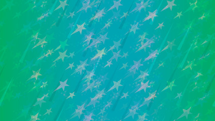 An abstract pattern of flying stars, triangular elements and circles. A festive element of the design of wallpaper, tiles, packaging, textiles, covers.