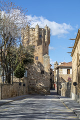 Fototapeta na wymiar Torre del Clavero en Salamaca, España