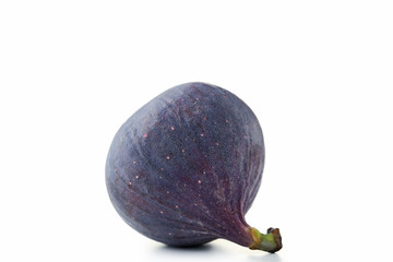 Ripe fig isolated on white background