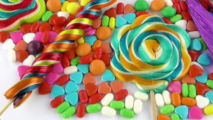 Fototapeta na wymiar Candy Sweet Jelly Lolly