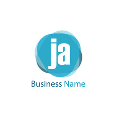 Initial Letter JA Logo Template Design