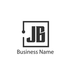 Initial Letter JB Logo Template Design