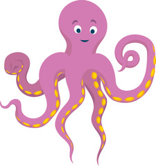 Pink Kind Octopus